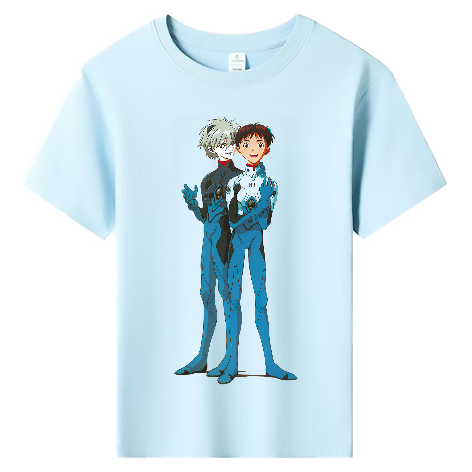 （画像用） EVA 新世紀エヴァンゲリオン 綿100％キッズTシャツ（フロントプリント）